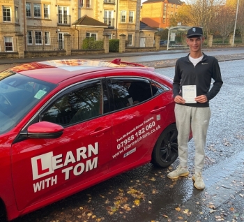 Angus learned to drive with Tom and passed his test with ZERO driver errors ! 🚗💨