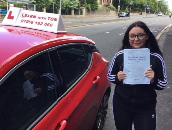 Carla learned to drive with Tom