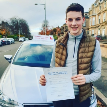 Ruari learned to drive with the help of Graham MacLeod