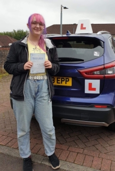 Rosie learned to drive with the help of Steven Swan