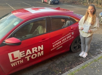 Erin learned to drive with Tom 🚗💨