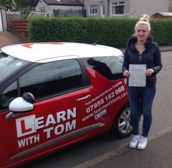 Tom is a great driving instructor Helped me gain confidence and was very patient with any problems I had My lessons were always worth while and never repetitive I felt like I was learning something new and gained more confidence in driving after every lesson Tom has got a great sense of humour and made me feel comfortable during my lessons Highly recommend and I passed first time :