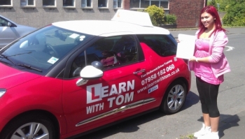 I would recommend Tom to anyone that is planning to start their lessons It was a great experience learning with Tom and I was made to feel very comfortable when starting up my lessons After holding off my lessons for quite a few years it is great to say that I have now achieved my full driving licence thanks to Tom :-